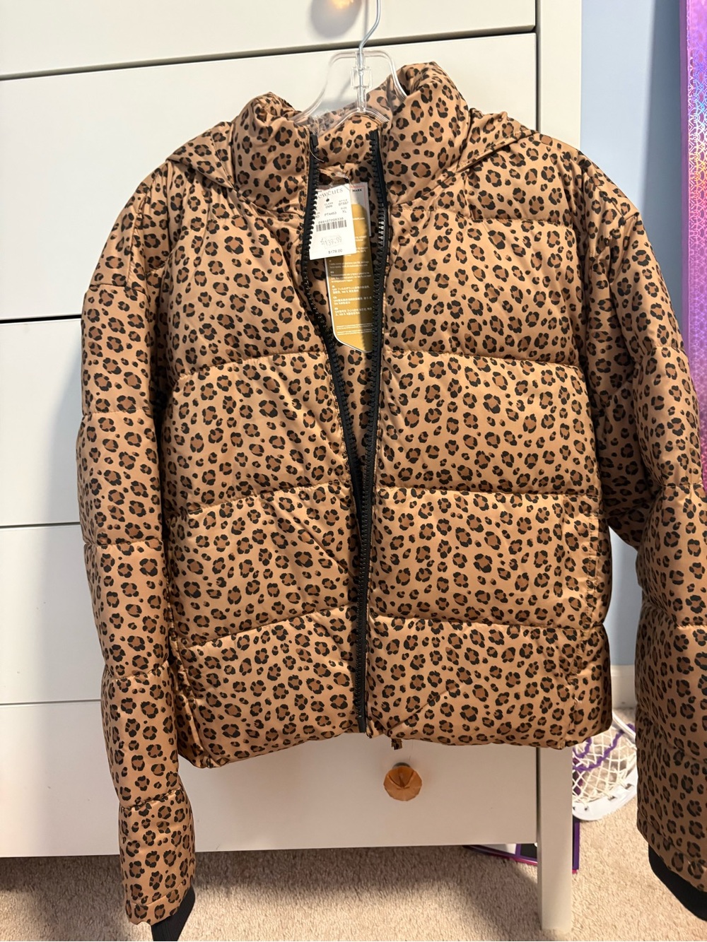 Crewcuts Leopard Print Puffer Jacket - Kids